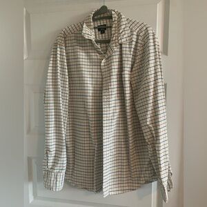 J Crew Flannel Flex Oxford Button Down